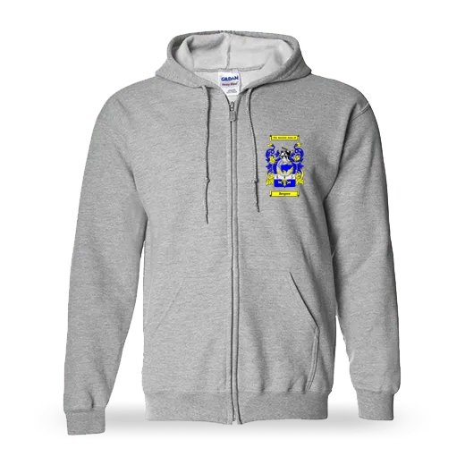 Bergere Unisex Coat of Arms Zip Sweatshirt