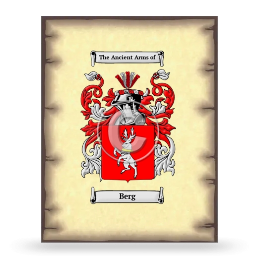 Berg Coat of Arms Print