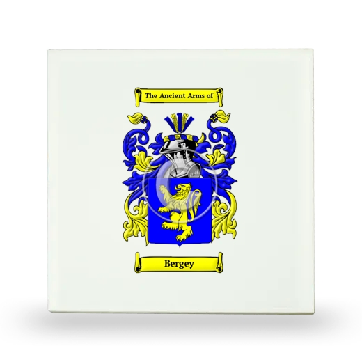 Bergey Small Ceramic Tile with Coat of Arms