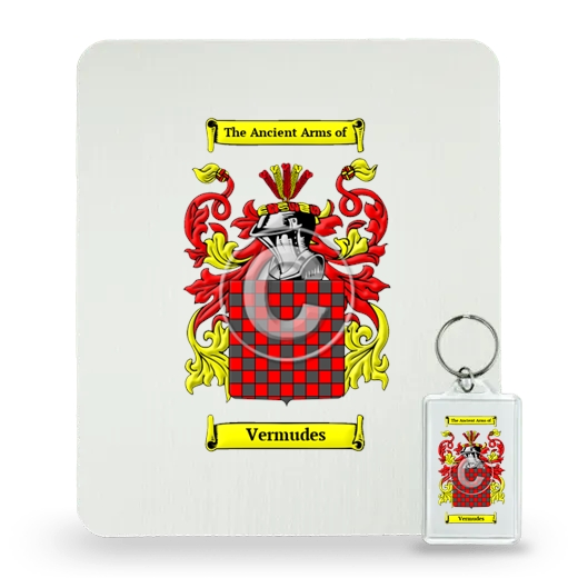 Vermudes Mouse Pad and Keychain Combo Package