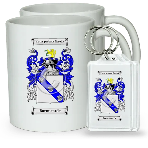 Barnnearde Pair of Coffee Mugs and Pair of Keychains