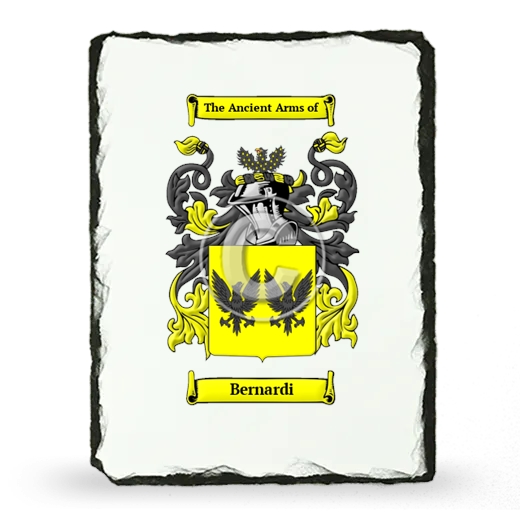 Bernardi Coat of Arms Slate