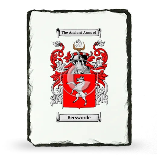 Bersworde Coat of Arms Slate