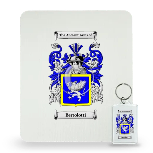 Bertolotti Mouse Pad and Keychain Combo Package