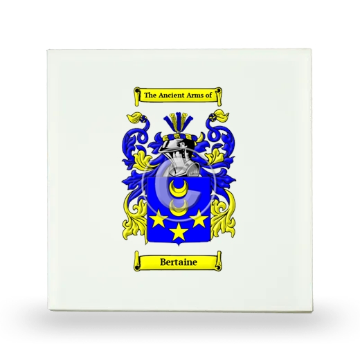 Bertaine Small Ceramic Tile with Coat of Arms