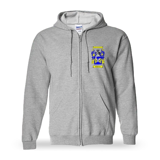 Delabesses Unisex Coat of Arms Zip Sweatshirt