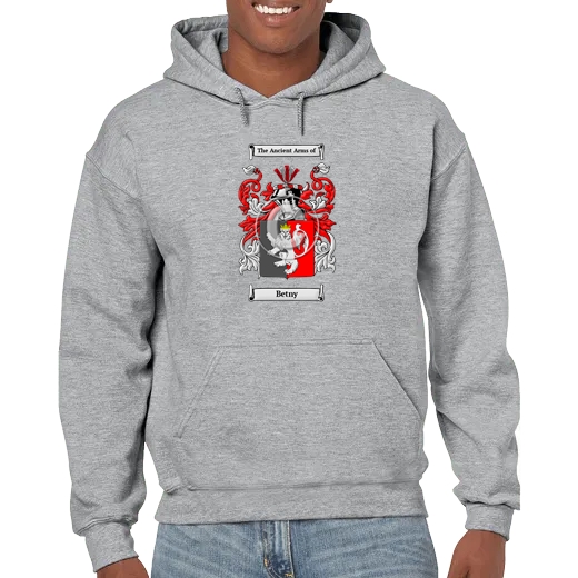 Betny Grey Unisex Coat of Arms Hooded Sweatshirt