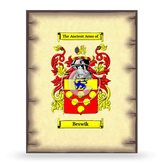 Beswik Coat of Arms Print