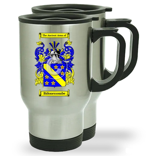 Bidonessombe Pair of Steel Travel Mugs