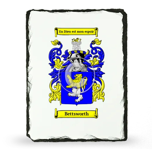 Bettsworth Coat of Arms Slate