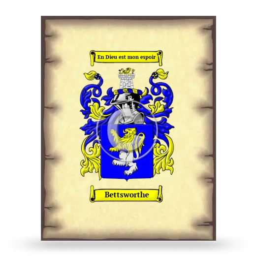 Bettsworthe Coat of Arms Print