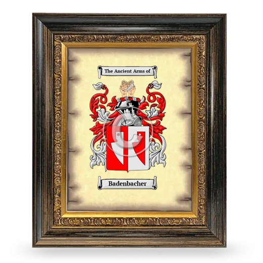 Badenbacher Coat of Arms Framed - Heirloom