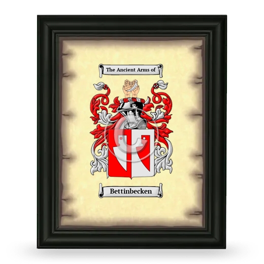 Bettinbecken Coat of Arms Framed - Black