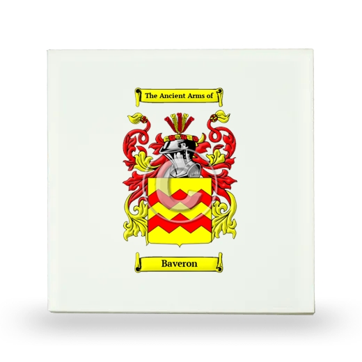 Baveron Small Ceramic Tile with Coat of Arms