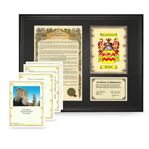 Bevverer Framed History And Complete History- Black