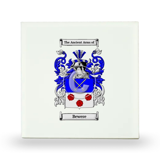 Bewere Small Ceramic Tile with Coat of Arms