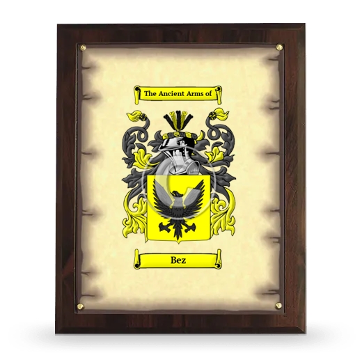 Bez Coat of Arms Plaque