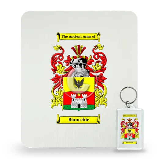 Biancchie Mouse Pad and Keychain Combo Package