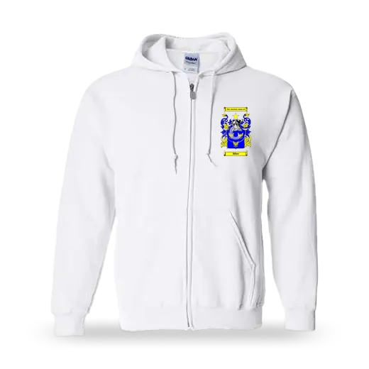 Bibee Unisex Coat of Arms Zip Sweatshirt - White