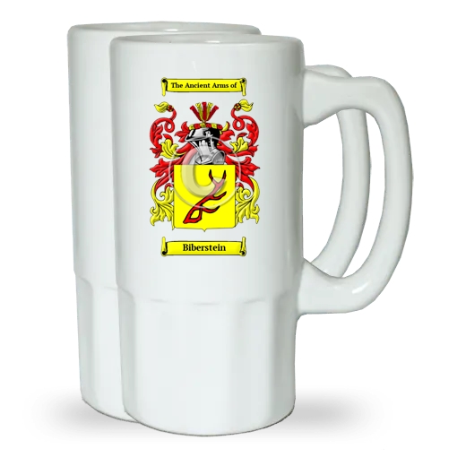 Biberstein Pair of Beer Steins