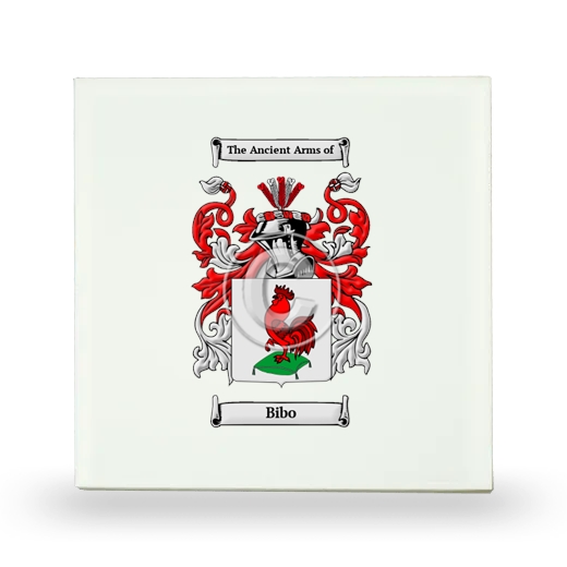 Bibo Small Ceramic Tile with Coat of Arms