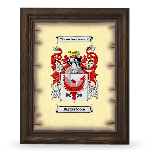 Biggartoom Coat of Arms Framed - Brown