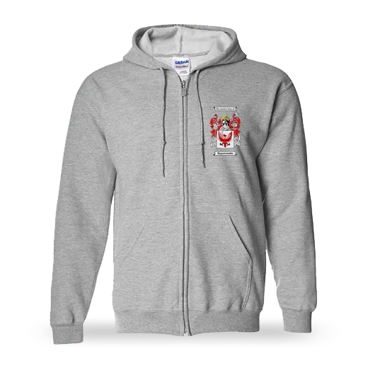 Bygartoombe Unisex Coat of Arms Zip Sweatshirt