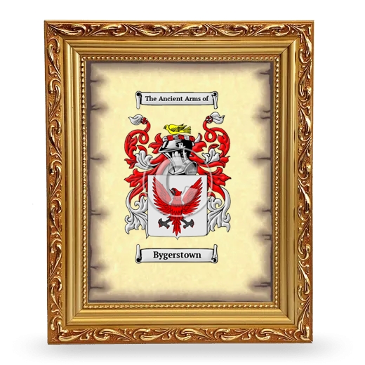 Bygerstown Coat of Arms Framed - Gold