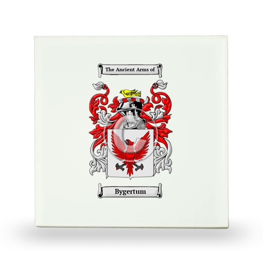 Bygertum Small Ceramic Tile with Coat of Arms