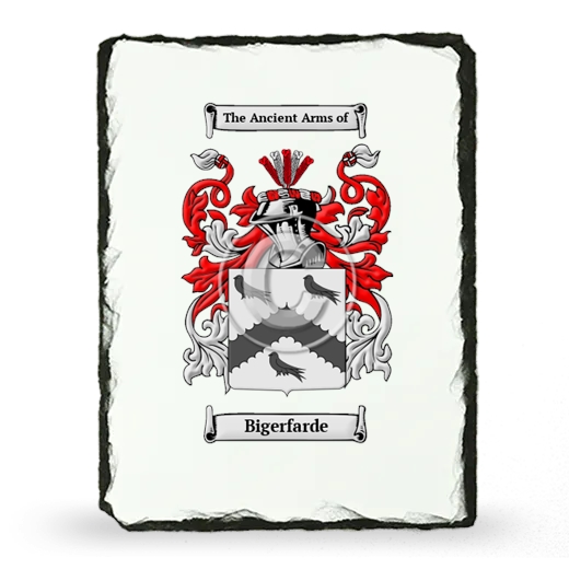 Bigerfarde Coat of Arms Slate