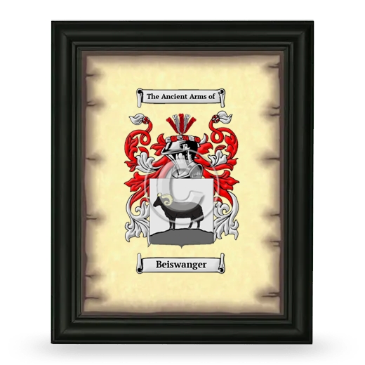 Beiswanger Coat of Arms Framed - Black