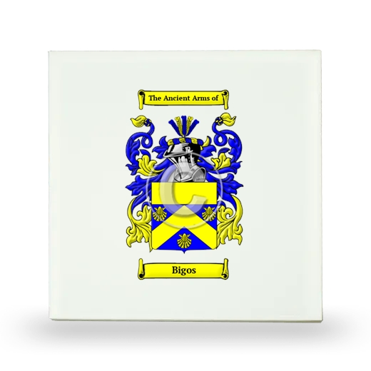 Bigos Small Ceramic Tile with Coat of Arms