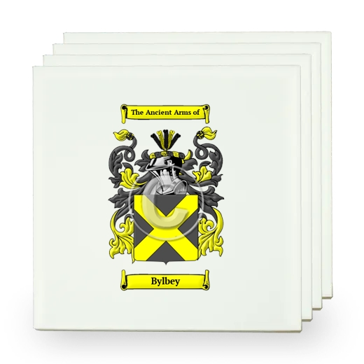 Bylbey Set of Four Small Tiles with Coat of Arms