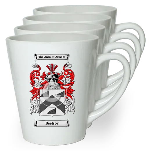 Beelsby Set of 4 Latte Mugs