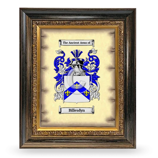 Billesdyn Coat of Arms Framed - Heirloom