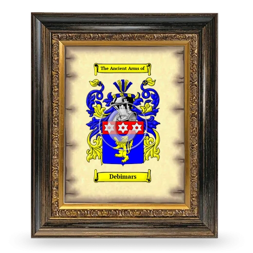 Debimars Coat of Arms Framed - Heirloom