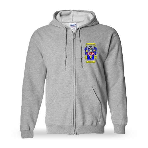 Delabimard Unisex Coat of Arms Zip Sweatshirt