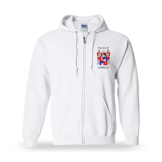 Bundermann Unisex Coat of Arms Zip Sweatshirt - White