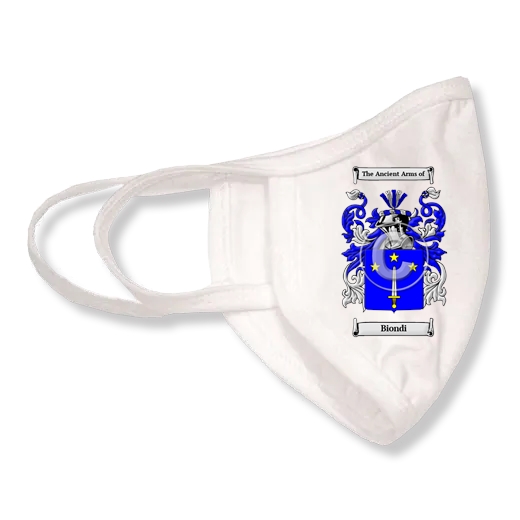 Biondi Coat of Arms Face Mask