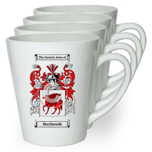 Berchwude Set of 4 Latte Mugs