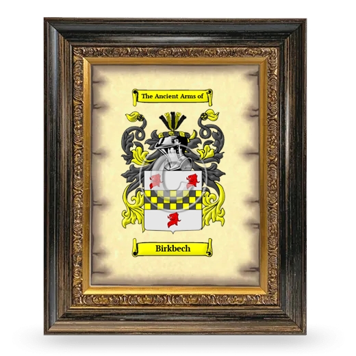 Birkbech Coat of Arms Framed - Heirloom