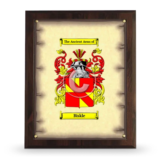 Biskle Coat of Arms Plaque