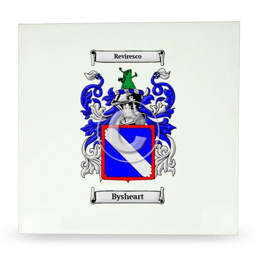 Bysheart Large Ceramic Tile with Coat of Arms