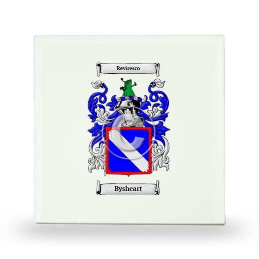 Bysheart Small Ceramic Tile with Coat of Arms