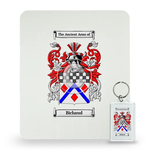 Bichaud Mouse Pad and Keychain Combo Package