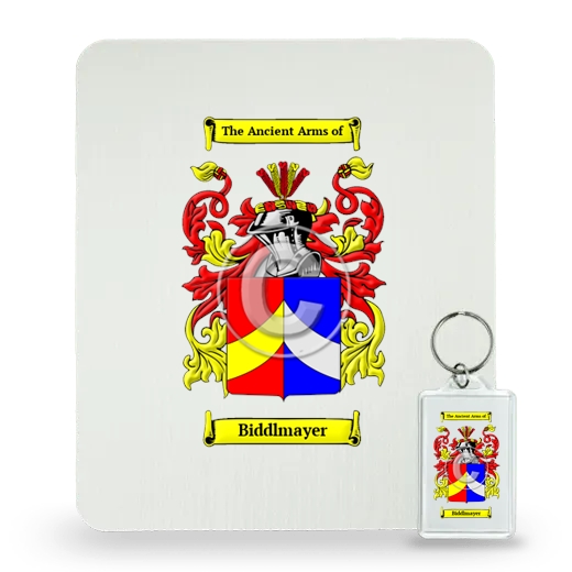 Biddlmayer Mouse Pad and Keychain Combo Package