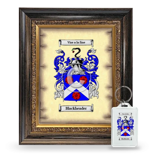 Blackheader Framed Coat of Arms and Keychain - Heirloom