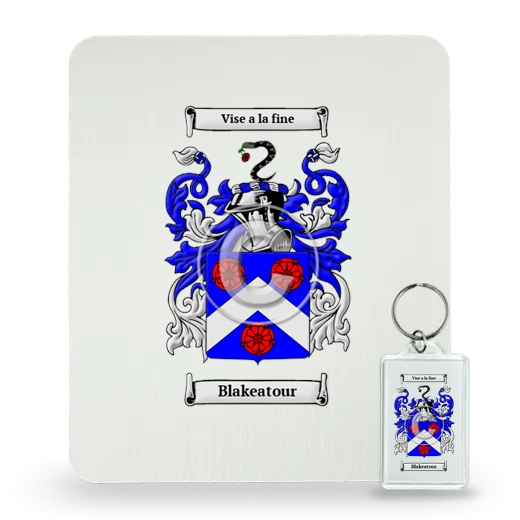 Blakeatour Mouse Pad and Keychain Combo Package