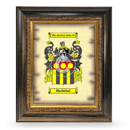 Blackehal Coat of Arms Framed - Heirloom