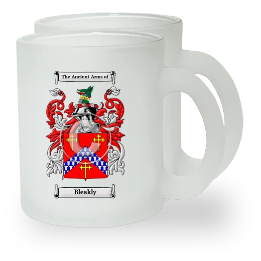 Bleakly Pair of Frosted Glass Mugs